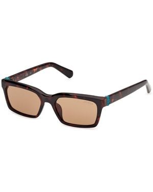 Guess Gu00314 52E Sunglasses Injected Squared Normal - Black