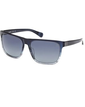 Timberland Tb00054-H 92D Sunglasses Acetate Squared Polarized - Black