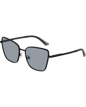 Jimmy Choo Jc4023J 30014R Sunglasses Metal Squared Normal - Black