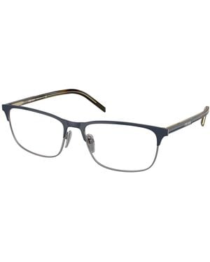 Prada Pr 66Yv 02N1O1 Optical Frames Metal Squared - Black