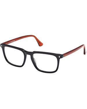 Web We5430 002 Optical Frames Acetate Squared Normal - Black