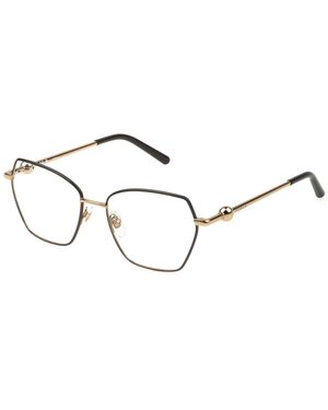 Furla Vfu871 342 Optical Frames Metal Geometric - Black