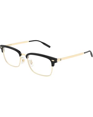Montblanc Mb0493Oj 003 Optical Frames Metal Transparent Squared - Black