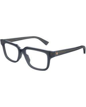 Bottega Veneta Bv1256O 011 Optical Frames Acetate Transparent Squared - Black