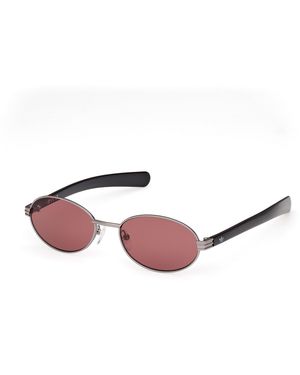 adidas Or0123 15S Sunglasses Metal Bordeaux Round Normal - Black