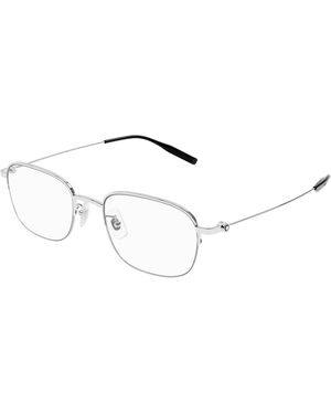 Montblanc Mb0372Oa 001 Optical Frames Titanium Transparent Round - Black