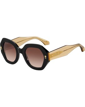 Etro 0009/S 71C/Ha Sunglasses Acetate Geometric Normal Shaded - Black