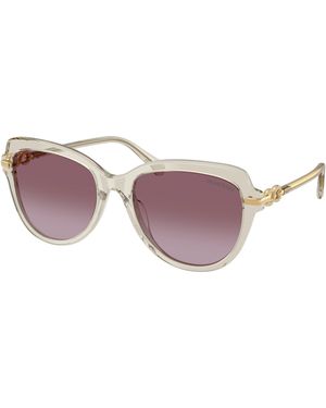 Swarovski Sk6073 30038H Sunglasses Acetate Butterfly Normal Nuanced - Black