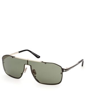 Tom Ford Ft1411 Rock-02 32N Sunglasses Metal Pilot Normal - Grey