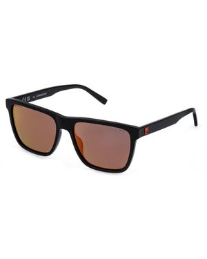 Fila Sfid18 700P Sunglasses Acetate Squared Polarized Multilayer - Black