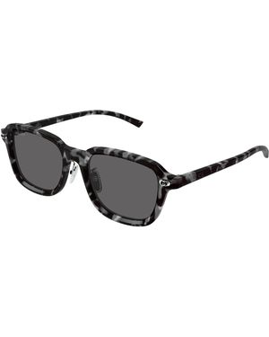 Gucci Gg1948Sk 002 Sunglasses Acetate Smoke Squared - Black