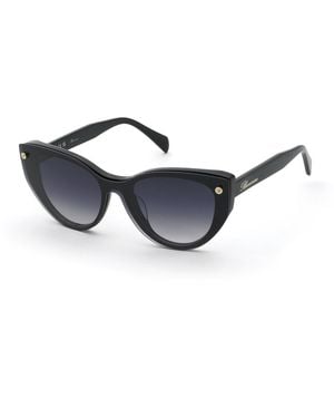 Blumarine Ubm882 700 Optical Frames Acetate Smoke Butterfly Normal Nuanced - Black