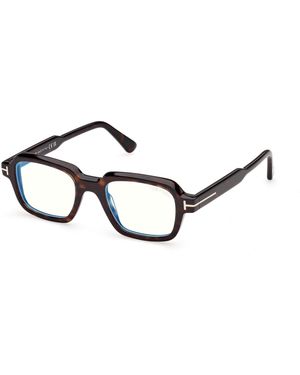 Tom Ford Ft6123-B 052 Optical Frames Acetate Geometric Normal - Black