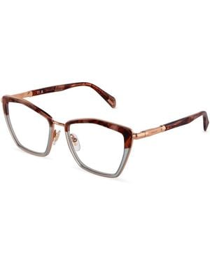 Police Vplu02E Mermaid 8 08Fc Optical Frames Metal Geometric - Metallic