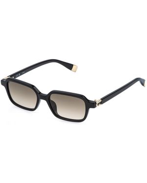 Furla Sfu971 0700 Sunglasses Acetate Squared Normal Nuanced - Black