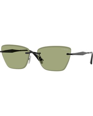Vogue Eyewear Vo4332S 352/82 Sunglasses Metal Cat Eye Normal - Green