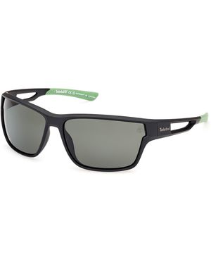 Timberland Tb00001 02R Sunglasses Injected Squared Polarized - Black