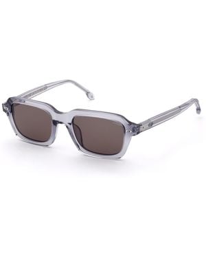 Lozza Sl4420 06A7 Sunglasses Acetate Squared Normal - Black