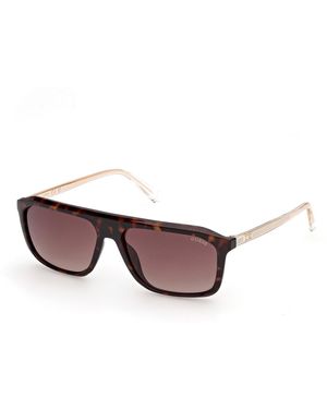Guess Gu00311 52F Sunglasses Injected Squared Normal - Black