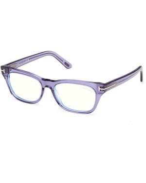 Tom Ford Ft6131-B 093 Optical Frames Acetate Squared Normal - Black