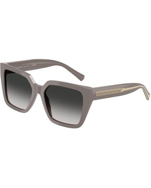 Tiffany & Co. Tf4235 84013C Sunglasses Acetate Squared Normal Shaded - Black
