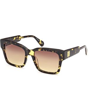 MAX&Co. Mo0094 55F Sunglasses Acetate Squared Normal - Black