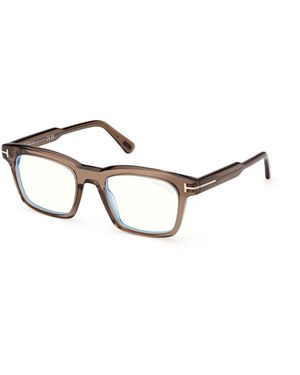 Tom Ford Ft6122-B 048 Optical Frames Acetate Squared Normal - Black