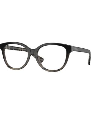 Burberry Be2456 4200 Optical Frames Acetate Transparent Cat Eye Normal - Black