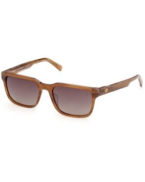 Timberland Tb00099 62H Sunglasses Acetate Squared Polarized - Black