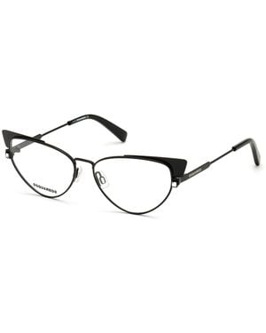 DSquared² Dq5304 002 Optical Frames Outlet Metal Cat Eye - Black
