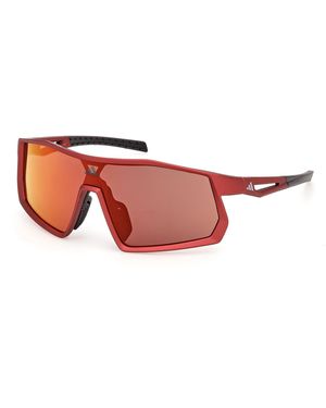 adidas Originals Sp0127 Kentro S 67L Sunglasses Injected Roviex Mask Normal - Black
