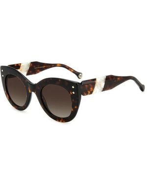 Carolina Herrera Her 0127/S C9K/Ha Sunglasses Acetate Cat Eye Shaded - Black