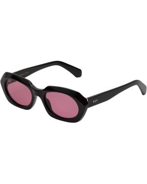 Retrosuperfuture 1R7 Epoca Fragolina Sunglasses Acetate Geometric Normal - Black