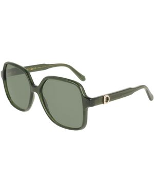Ferragamo Sf2069Se 317 Sunglasses Squared Normal - Black