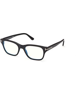 Tom Ford Ft6120-B 001 Optical Frames Acetate Squared Normal - Black