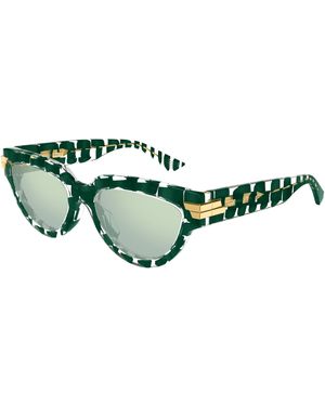 Bottega Veneta Bv1035S 008 Sunglasses Acetate Cat Eye - Green