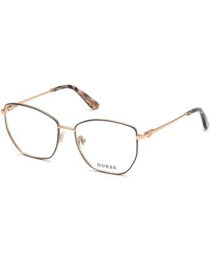 Guess Gu2825 005 Optical Frames Metal Squared Normal - Black