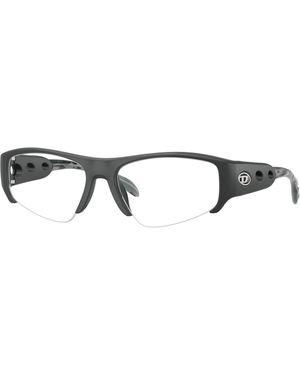 DIESEL Dl6009U 2002 Optical Frames Injected Transparent Pillow Normal - Black