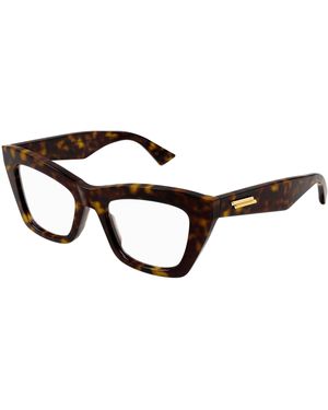 Bottega Veneta Bv1215O 002 Optical Frames Acetate Cat Eye - Black