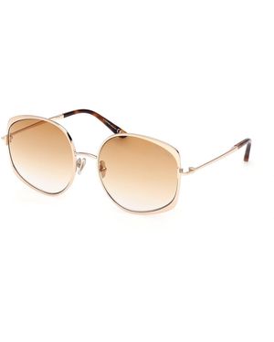 Tom Ford Ft1349 Abbey-02 28F Sunglasses Metal Round Normal - Black