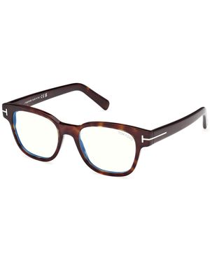 Tom Ford Ft5977-B 052 Optical Frames Acetate Squared Normal - Black