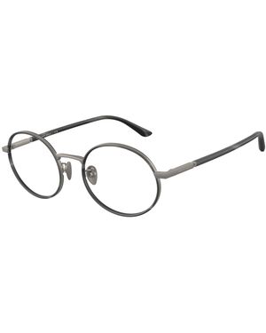 Giorgio Armani Ar5145J 3001 Optical Frames Steel Transparent Round Normal - Black