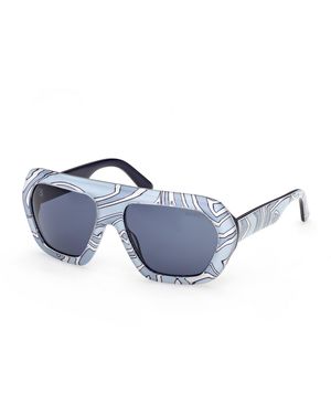 PUCCI Ep0252 99V Sunglasses Acetate Geometric Normal - Blue
