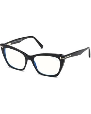 Tom Ford Ft5709-B 001 Optical Frames Acetate Cat Eye Normal - Black
