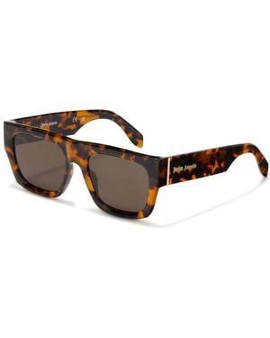 Palm Angels Peri049 Pixley 6064 Sunglasses Acetate Squared Normal - Black