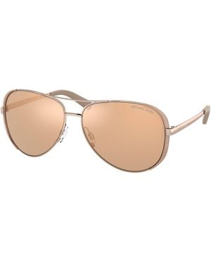 Michael Kors Mk5004 Chelsea 1017R1 Sunglasses Metal Squared Normal - Black