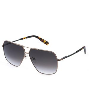 Fila Sfia10 08Ff Sunglasses Metal Squared Normal Shaded - Black