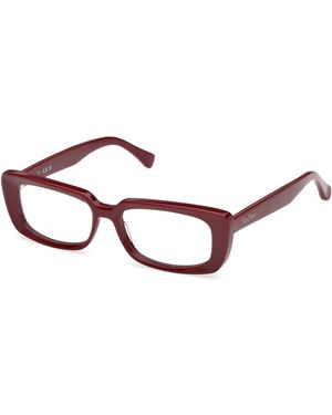 Max Mara Mm5209 069 Optical Frames Acetate Squared Normal - Black