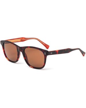 Lara Collection Carlo 021Lp 092.Plr Outlet Sunglasses Acetate Squared Anti-Glare - Black