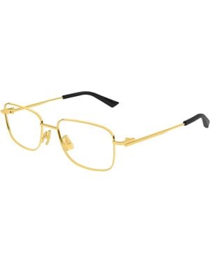 Bottega Veneta Bv1333O 006 Optical Frames Metal Transparent Squared - Black